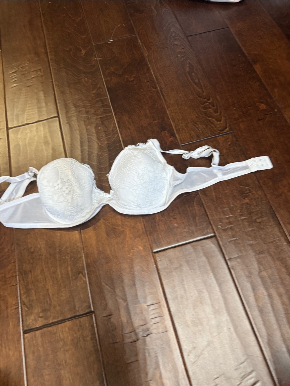 White Lace Push-Up Bra - Women Intimates